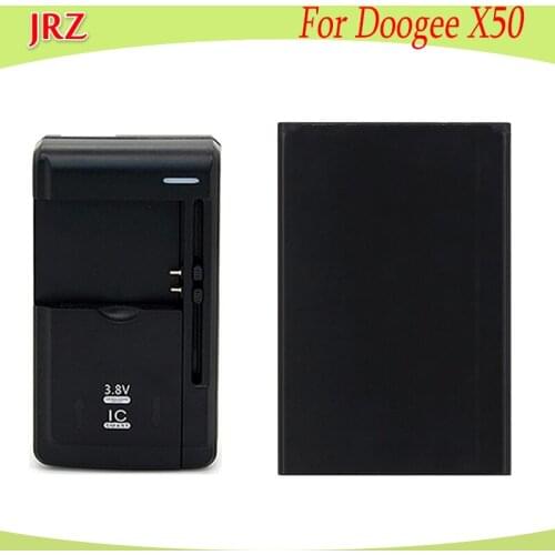 JRZ LOT=1PC+Charger 3.8V 2000mAh battery For Doogee X50 phone high quality Replacement Batteries Bateria