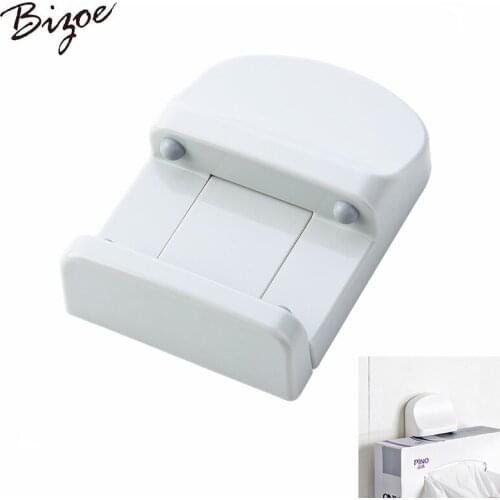 Creative paste vertical bathroom paper towel clip rack multi-purpose storage rack can do mobile phone holder