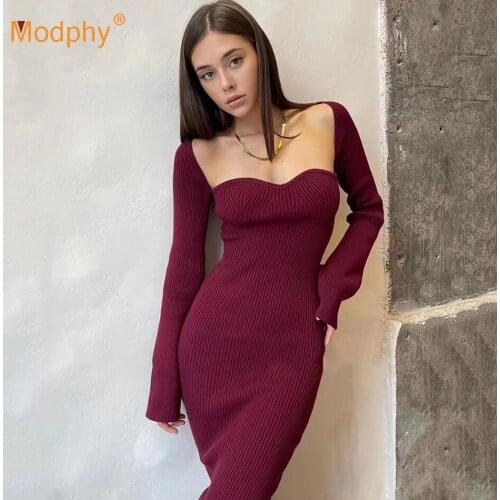 Modphy Fashionable Knitted Dresses