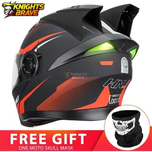 Motorcycle Helmet Men Motorbike Modular Dual Lens Helmet Motorcycle Motocross Crash Full Face Helmets Casco Moto Casque
