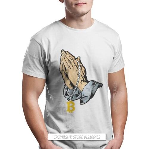 My Religion Fashion TShirts Bitcoin Cryptocurrency Miners Meme Men Graphic Pure Cotton Streetwear T Shirt O Neck Big Size