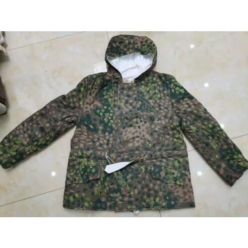 WWII German ARMY Elite Dot44 Peas Camo Winter Reversible Parka WW2 Military Uniform War Reenactments