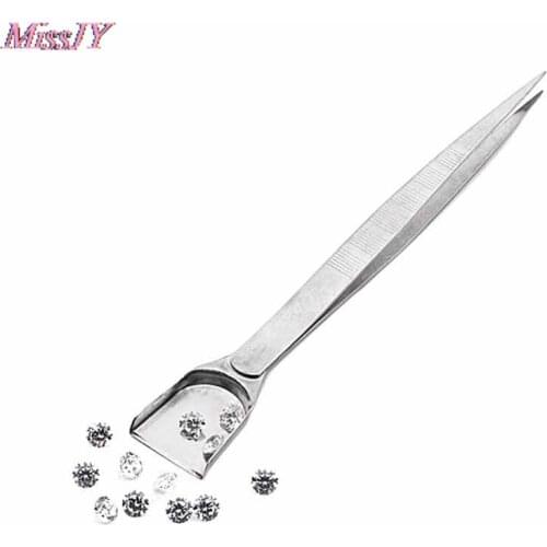 16cm Professional Diamond Tweezers With Scoops Shovels For Gem Beads Jewelry Tool