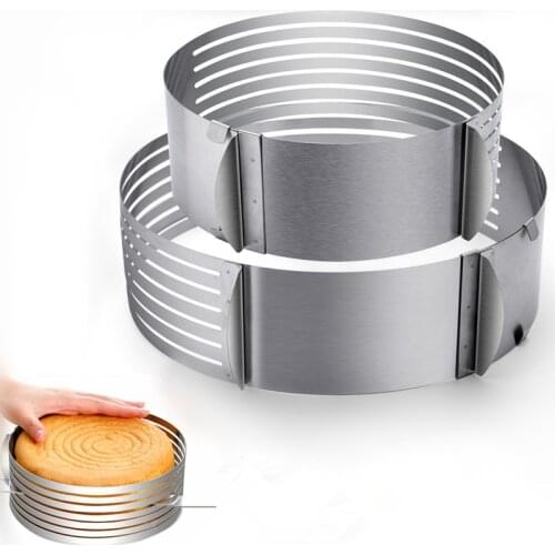 Adjustable Cake Cutter Slicer Stainless Steel Bread Cake Slicer Cutter Mold DIY Cake Decorating Tools Baking Accessories