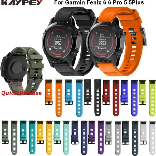 Watchband Strap for Garmin Fenix 5 5X Plus 3 3HR Fenix 6X 6 6S Watch Strap Quick Release Silicone Band For Forerunner 935 Band