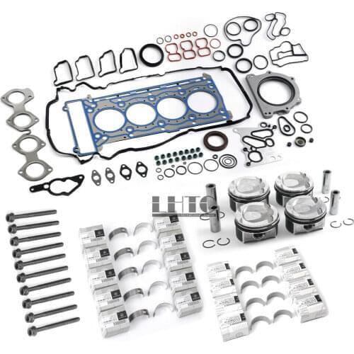 Engine Overhaul Pistons Gasket Kit For Mercedes-Benz C200 CGI W204 W212 M271 .8L L4 (1796cc) Turbocharged engine