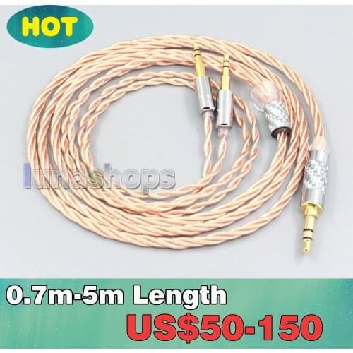 Silver Plated OCC Shielding Coaxial Earphone Cable For Abyss Diana Acoustic Research AR-H1 Advanced Alpha GT-R Zenith LN007172