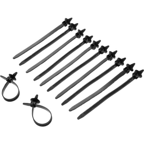 30x Self Locking Cable Tie Nylon Fasten Zip Wire Wrap Strap 8x200mm Car Auto Cable Strap Push Mount Wire Tie Retainer Clip Clamp