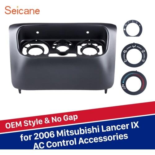 Seicane AC Control Panel Accessories Car Stereo Fascia Installation Cover Kit for Mitsubishi Lancer IX