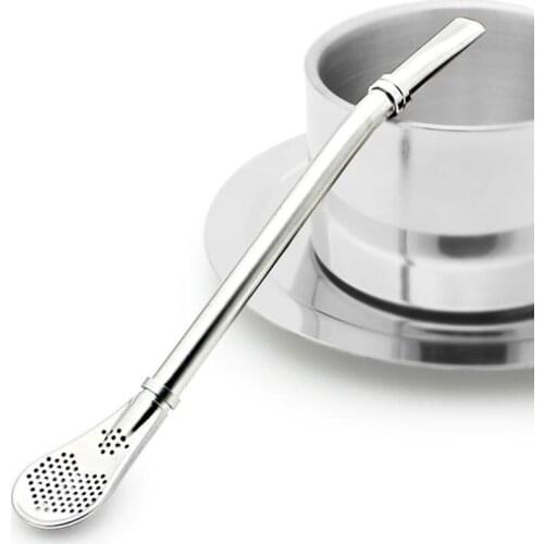 8.0 Inches Detachable Metal Straw Filter, Environmentally Friendly Straws Filter for Yerba Mate Tea Drinking LX8972