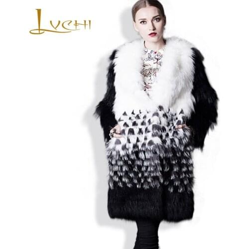 Noble Want a fox coat 2016 new queen fox coat for women the sable long fur the mink coat grass The best gift for To his wife-AE