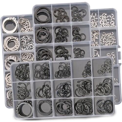 C-type circlip elastic snap ring shaft fixed combination E clamp washer external combination kit