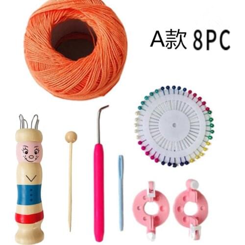 Wooden Doll Rope Loom Braided Maker Yarn Wool Set Children Handmade Knitter DIY Accessory Needlework Home Tool Accessories