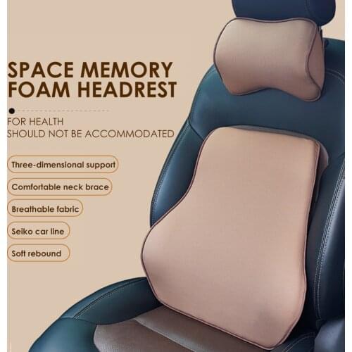 Foam Car Headrest Pillow Rest Universal Auto Breathable Memory Neck Supply for Outdoor Personal Car Parts Decoration