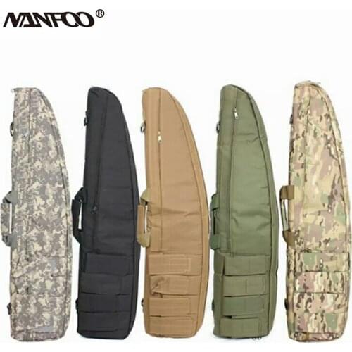 Tactical 120CM Long Heavy duty Gun case Bevel Carry Bag Rifle shoulder Pouch Hunting Backpack Gun Protection Bag 5 colors