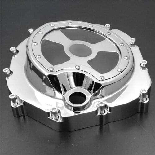 Aftermarket Free Shipping Motorcycle Parts Engine Clutch Cover See Through For Kawasaki ZX14R ZZR1400 2006-2020 Chrome Right