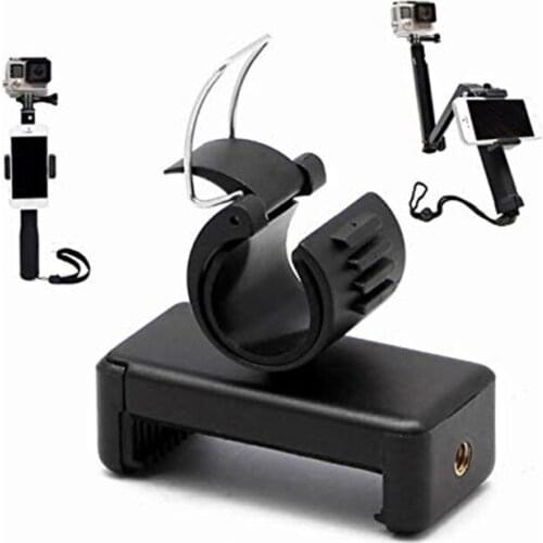 High Quality Adjustable Selfie Monopod Phone Mount Phone Lock Clip Holder Adapter for Gopro Hero 4 3+ 3