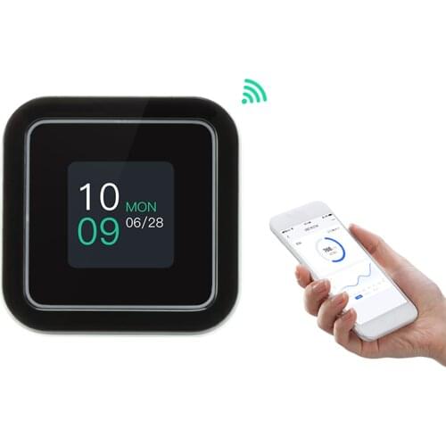 WiFi Carbon Dioxide Monitor CO2 Meter Alarm Function Time Weather Display Intelligent Home Lifes Connect with Perthings APP