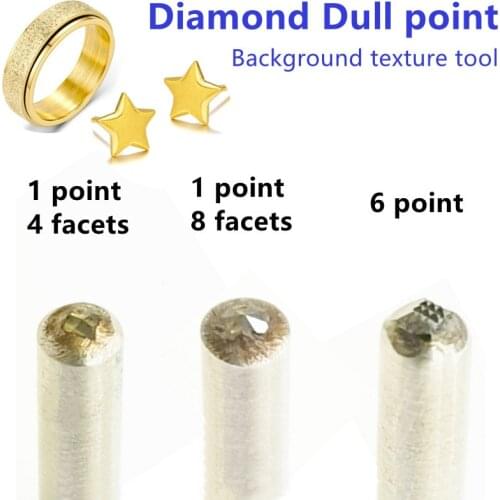 Jewelry Tool Diamond Gold Silver Brass Gem Back ground Texture Setting Polishing Dull Point Rough Surface making cnc Cutter