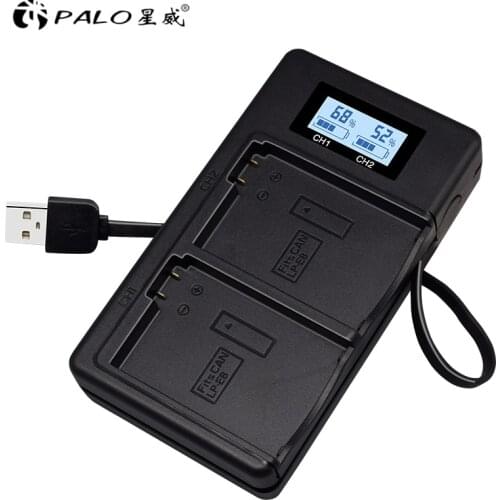 PALO LP-E8 LPE8 LP E8 USB fast Camera battery charger LCD for Canon EOS 550D 600D 650D 700D Rebel T2i t3i T4i T5i kiss X4 X5