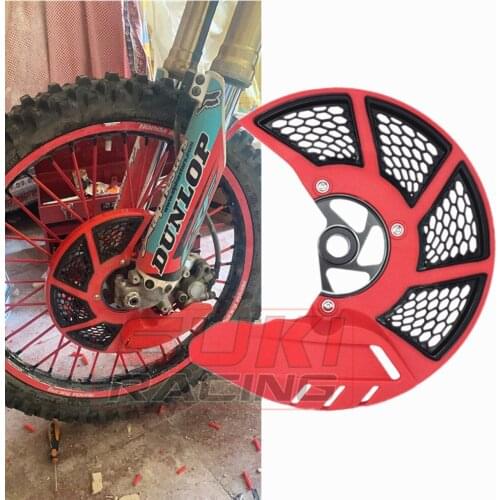 Off-Road Motorcycle Front Brake Disc Rotor Guard Protective Cover For HONDA CR125R/250R CRF250R CRF450R CRF250X 450X 2004-2007