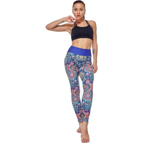 Womens sweatpants yoga tights gym leggings printed running pants sexy leggings