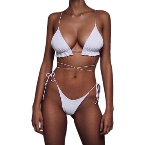 Women Push-Up Padded Bikini Set Strappy Swimsuit Beachwear Swimwear Bathing Suit