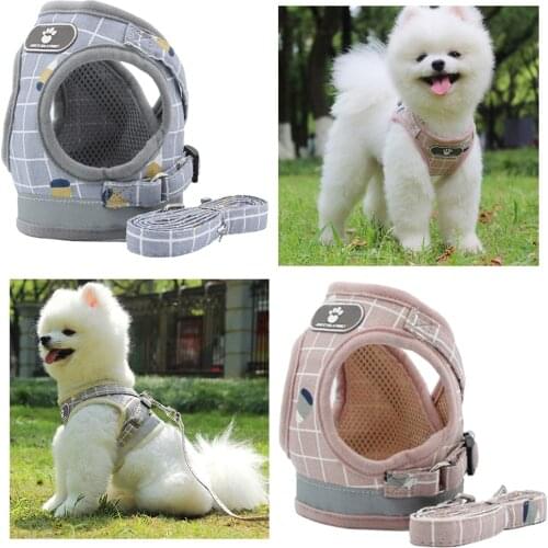 Dog Harness Vest Pet Walking Adjustable Harness For Puppy Cats Chihuahua