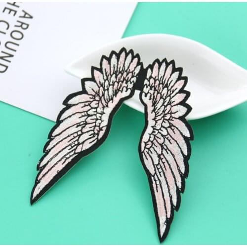 1pcs/angel Wings Sewing Patch T-shirt Iron-on Applique Embroidery Patch Diy Clothing Accessory Backpack Patches Diy Decoration