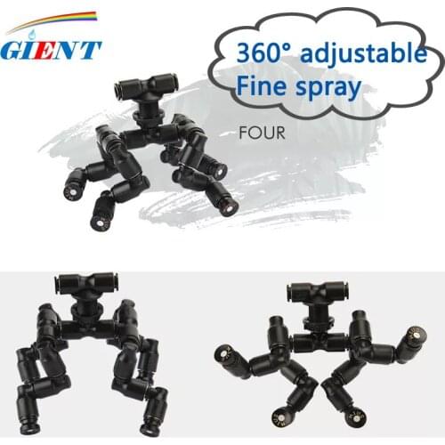 360 Adjustable Reptiles Fogger Mist Sprinkler Rainforest Tank Aquarium Aquatic Pet Cooling System Spray System