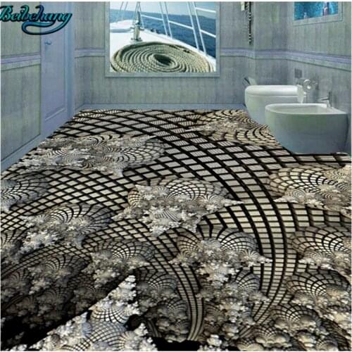 Beibehang 3D Stereo Creative Square Square Floor Thicker Waterproof Custom Living Room Wallpaper Mural