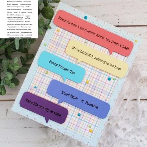 4*6 inch Clear Stamps You mocha life sweet Coffee Bean English Words Letter DIY Scrapbooking Craft Paper Cards Album Making 2021