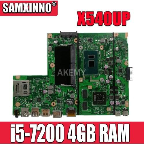 Akemy X540UP laptop Motherboard X540UP X540U A540U R504U Mainboard i5-7200 4GB RAM X540UP