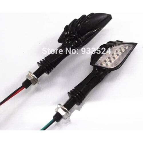 For Kawasaki Motorcycle Honda Black LED Turn Signal Lights Yamaha R1 R6 YZF Vulcan VN 500 750 800 900 Shadow VT VTX Sebra GL