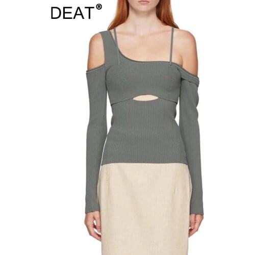 Женские футболки с длинным рукавом DEAT China At AliExpress