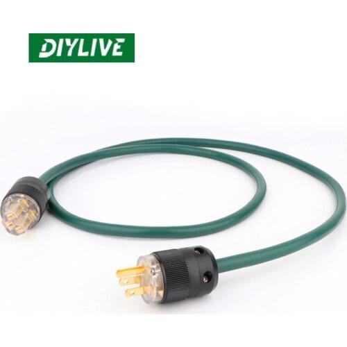 DIYLIVE Hi-Fi standard gold plated XLO Pro PL-1500 Power Cable Power Filter Power Amp CD Bile Audio Fever Power Cable