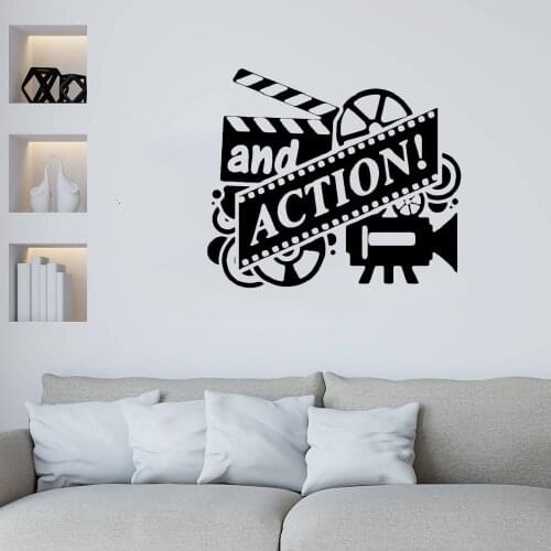 Action Film Movie Wall Sticker Drama Class Director Wall Decal Producer Removable For Cinma Vinyl Home Deocr Mural ov581