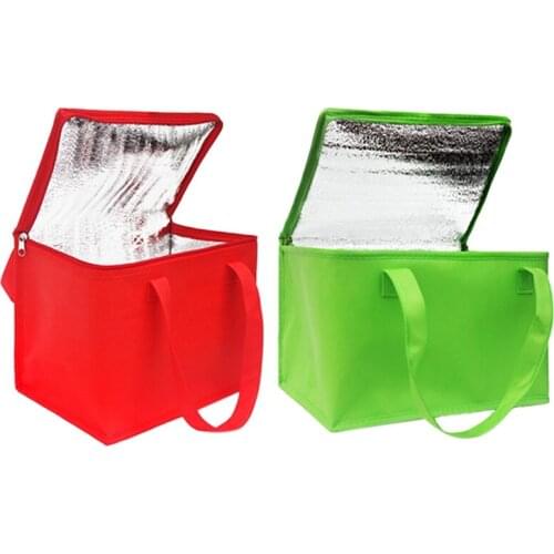 Hot Foldable Large Cooler Bag Portable Food Cake Insulated Bag Aluminum Foil Thermal Box Waterproof Ice Pack Lunch Box Delivery