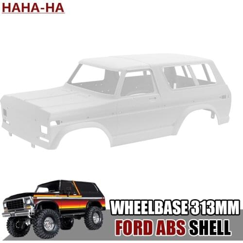 313mm Wheelbase Ford ABSTruck Body Shell Kit for 1/10 RC Crawler Car TRX4 Bronco SCX10 90046 Redcat GEN8 RGT 86100