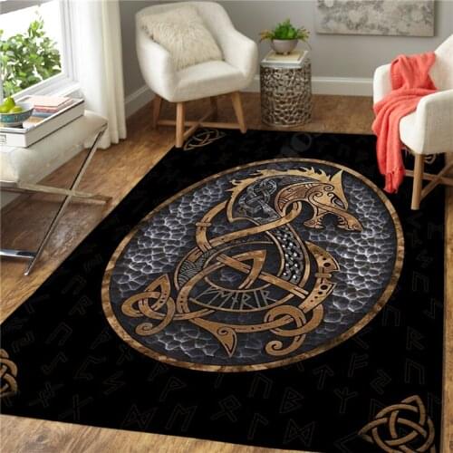 Tattoo Dragon carpet Square Anti-Skid Area Floor Mat 3D Rug Non-slip Mat Dining Room Living Room Soft Bedroom Carpet style-03