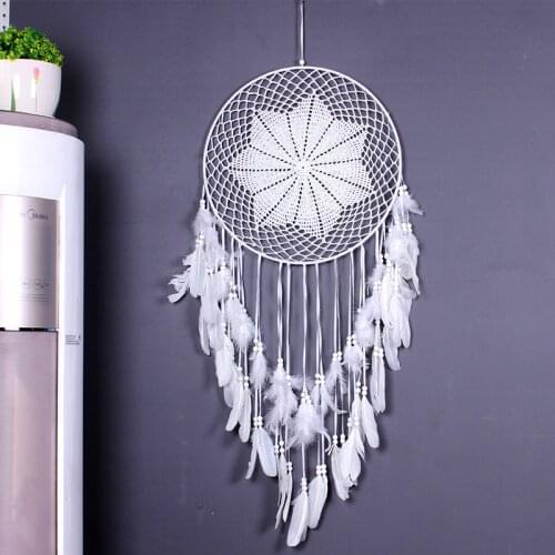 1 Pcs Nordic Styles Handmade Dream Catcher Home Hanging Craft Gift Dreamcatcher Ornament Car Hanging Bedroom Decoration Supplies