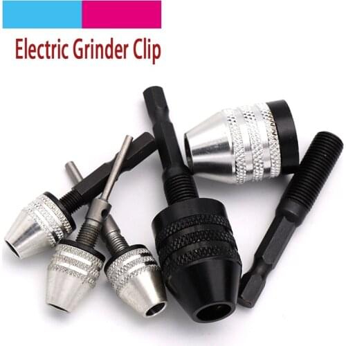 New 1pcs Keyless Drill Chuck Screwdriver Impact Driver Adaptor 1/4 Hex Shank Drill Bit Tools Quick Change Convertor Adapter