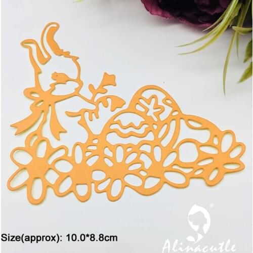 Metal Cutting Dies Easter Bunny Die Cut Scrapbooking Paper craft album Handmade Card Punch Die Cut Art Cutter Alinacutle