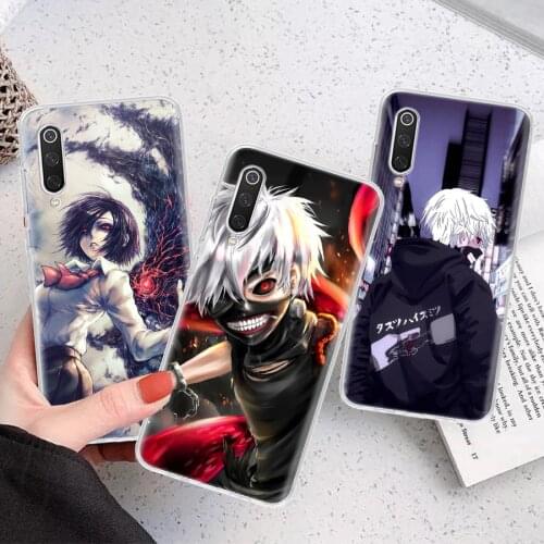Tokyo Ghoul Kaneki Ken Silicon Phone Case For Xiaomi Note 10 Mi 11 9 8 CC9 10T 9T 5X 6X A3 A2 A1 Lite Pro Poco F1 X3 Cover Coque