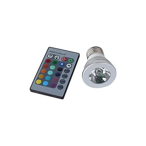 E27 3W RGB Light Remote Controlled LED Spot Bulb (110-240V)
