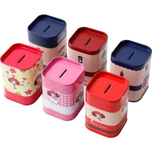 Star Packaging Small Size Slide Candy Food Package Square Metal Tin Box