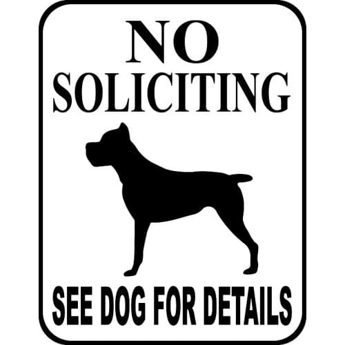 Funny Car Stickers Die-Cut Vinyl Decal No Soliciting Sticker Waterproof Auto Decors on Car Body Bumper Rear Window