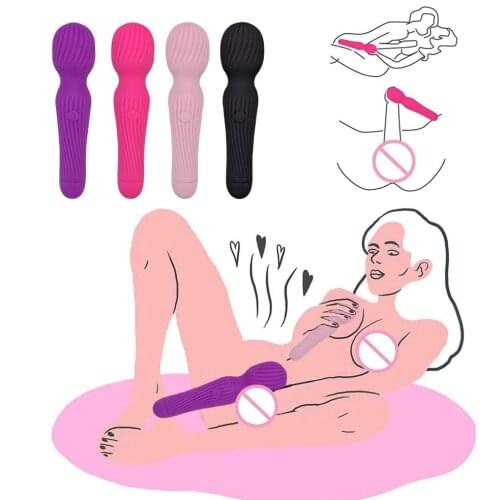 10 Modes Powerful AV Vibrators for Women Silicone Wand G Spot Clitoris Stimulator Body Massager Female Sex Toys Fidget Toys