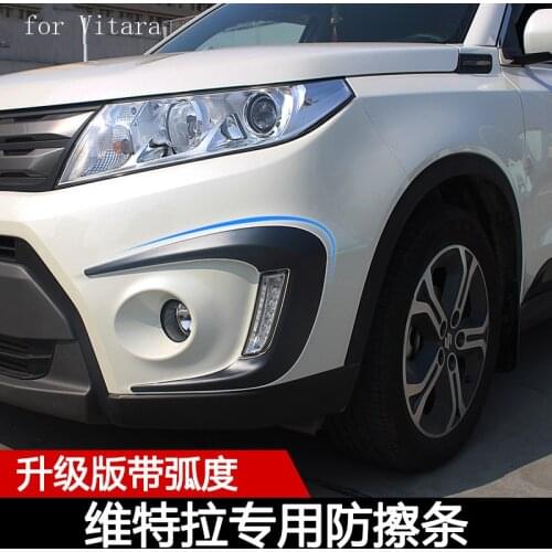 2PCS For suzuki vitara 2015 2016 2017 2018 ABS plastics front fog light Decorative sticker cover case Sticker Car Styling