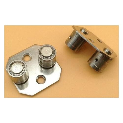 2Pcs/Lot Floor Mount Ball Bearing Single Wheel Roller Guide Wood Hanged Suspended Sliding Door
